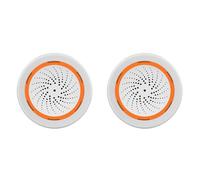 ISTOVO 2X Tuya ZigBee Smart Sound And Light Sirena Sensor Smart Life de Seguridad para el Hogar Tuya Gateway Hub Sirena Alarma para Tuya