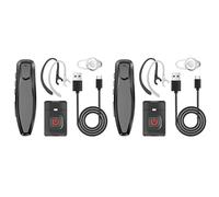 ISTOVO 2X Walkie Talkie Inalámbrico Bluetooth PTT Auricular Manos K Enchufe para Micrófono -888S K5