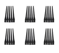 ISTOVO 30 Pcs 1.5 X 0.5cm Cepillo de Manija Redonda de Plastico Negro Antiestatico ESD