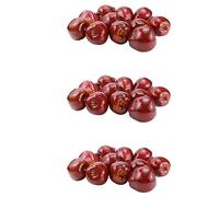 ISTOVO 36 Piezas de Manzanas de Frutas Falsas Manzanas Artificiales Simulación Realista Manzanas Rojas Decoración de la Casa para la Naturaleza Muerta Decoración de la Cocina