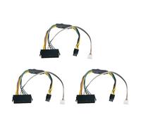ISTOVO 3X ATX Main 24Pin Hembra una 6Pin Macho 6Pin PCI-e PSU Adaptador de AlimentacióN Conector de Cable de AlimentacióN para Elite 8100 8200 8300 800G1