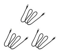 ISTOVO 3X BNC Macho A Hembra del Enchufe CCTV Cable de Extension Coaxial de 3,3 Pies de Negro