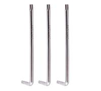 ISTOVO 3X Brazo Una Prueba de Manipulaciones Torx Star Key Wrench Plata, T25 100mm