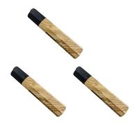 ISTOVO 3X Manejar de Madera Cuchillo de Chef Manejar Octogonal Manualidades Manual Manualidades DIY, Semiacabado, Manejar de Cuchillo de Damasco, Cocina