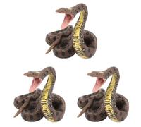 ISTOVO 3X Modelo de Serpiente de Juguete para Niños SimulacióN Reptil Python Gigante Python Grande Modelo de Serpiente de Animal Salvaje