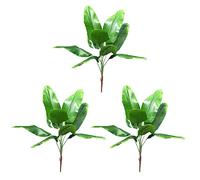 ISTOVO 3X Plantas Artificiales Hojas Tropicales Banana Tree Faux Palm Leaf of Plant Hojas Falsas