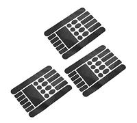 ISTOVO 3X Protector de Cuadro de Horquilla Delantera Bicicleta Cadena de Protección de Permanencia Ciclismo Envoltura Almohadilla de Montaña Carretera MTB Accesorios Negro Carbón