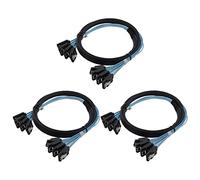 ISTOVO 3X SAS Cable Cable de Alta Velocidad 6Gbps 4 Puertos/Conjunto Servidor de 0,5 Metros
