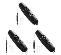 ISTOVO 3X Silbato Electrónico con Carga USB, Silbato de Emergencia para Árbitros, Entrenadores, Profesores, para Deportes Al Aire Libre, Juegos y Campamentos