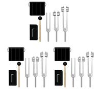ISTOVO 3X Tuning Forks Set-128 Hz, 256 Hz, 512 Hz,Tuning Forks Perfect para Healing,Chakra,Sound Therapy,Keep Body, Mind y Spirit
