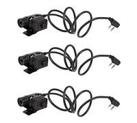 ISTOVO 3X U94 PTT Cable para Z Elite II HD01 HD02 HD03 Auriculares para UV-5R UV-GT- Ham Radio de