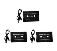 ISTOVO 3X Universal Cassette Bluetooth 5.0 Audio Car Tape Aux Adaptador Estéreo con Micrófono para Teléfono MP3 AUX Cable Reproductor de CD