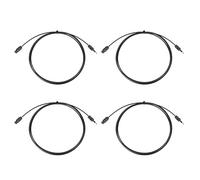 ISTOVO 4 Piezas 2M Mini 3.5mm Plug Cable de Audio óptico Digital SPDIF Línea de Fibra óptica