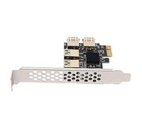 ISTOVO 4 Puerto PCIe Placa adaptadora Vertical PCI-E 1 a 4 USB 3.0 PCI-E Ranura de GPU prolongador de Subida de,Zcash ZEC 16X Multiplicador de Ranura Externa para Minero de BTC