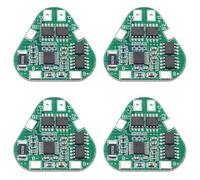 ISTOVO 4X 3S 12V 18650 Placa de ProteccióN de Batería de Litio 11,1 V 12,6 V Sobrecarga ProteccióN Sobrecarga 8A Paquete de 3 Celdas Li-Ion