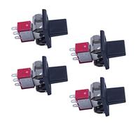 ISTOVO 4X AC 250V / 3A 125V / 5A MomentáNeo SPDT 3 Posiciones Interruptor de Palanca T80-R