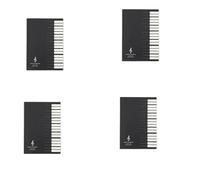 ISTOVO 4X Cinco Líneas de Notas de la Música Cuaderno Portátil de Música Tab Personal del Bastón de Cuaderno