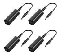 ISTOVO 4X LíNea de Altavoz de 3,5 mm Filtro de Ruido de Audio Auxiliar EliminacióN de Aislamiento de Ruido de Bucle de para de Audio Estéreo de AutomóVil Estéreo Doméstico