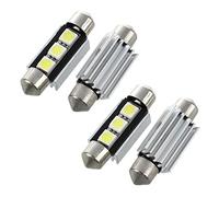 ISTOVO 4X SMD LED Feston 39 mm CANBUS C5W 12V 3 Potencia SMD Placa de Matricula Y Luz de Lectura - para Serie 3 Serie 5 Serie 7 E34 E36 E38 E39 E46 E60 E90,