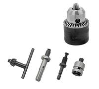 ISTOVO 5 Piezas 1,5-10Mm 3/8-24Unf Juego de Portabrocas Adaptador de Taladro Llave de Cambiada Kits de Herramientas de Taladro de Portabrocas Eléctrico