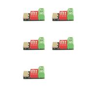 ISTOVO 5PCS Tipo-C PD QC Trigger 5V-20V DC Módulo de Potencia de Voltaje Ajustable Ajuste de Dial Voltaje Módulo de Señuelo de Carga Rápida