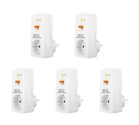 ISTOVO 5X 16A Gfci Enchufe de Protección Fugas Enchufe Rcd Disyuntor Doméstico Interruptor de Corte Enchufe de Protección Personal de Seguridad Enchufe de la UE