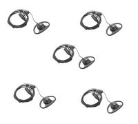 ISTOVO 5X 2 Pines Clip de Oreja en Forma de D Avanzada Auriculares Ptt Auricular Micrófono para Radios de 2 Vías Gp88S Gp300 Gp68 Gp2000 Gp88 Gp3188 Cp040 Cp1200 A8 A6 A10 A12