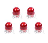 ISTOVO 5X AC 220V 15W Rojo Luz Industrial Senal Torre Lampara de Advertencia