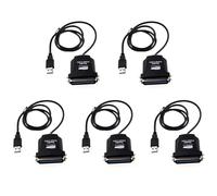 ISTOVO 5X Cable de Conversion de 36pin Macho USB - Puerto Paralelo de la Impresora Negro