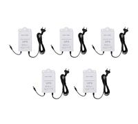 ISTOVO 5X Fuente de Alimentación Ininterrumpida de 12V-2A para WiFi, Enrutador, Módem, Cámara de Seguridad Mini UPS Protector de Respaldo de Batería Enchufe Europeo