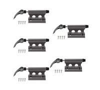 ISTOVO 5X Soporte de Horquilla de Bicicleta Cama de CamióN de Bicicleta Techo Bastidor de Bicicleta de Bicicleta Soporte de CamióN de Bloque para Bicicleta de Carretera Plata