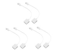 ISTOVO 6 Enchufe 8P4C/RJ45 Macho RJ11 6P4C A Hembra M/F Adaptador Telefono Ethernet