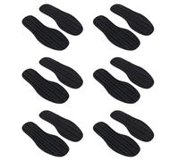 ISTOVO 6 Par de Palos de Bricolaje en Suelas Completas Tacón de Palma Reparación de Calzado Zapatas de Goma Antideslizantes - 29X11.5X0.2cm