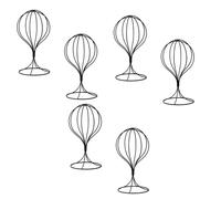 ISTOVO 6 Piezas Soportes para Sombreros Metal Modernos, Estante para Gorras Estable y Duradero, Soporte para Pelucas, Estante para Sombreros para Adultos, Soporte para Modelo Sombrero