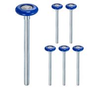 ISTOVO 6 Rodillos de Nailon para Puerta de Garaje, 46 mm (1,8 Pulgadas), Silenciosos, Alta Carga, 6200zz, 8 Bolas, Rodamiento de Precisión Sellado.