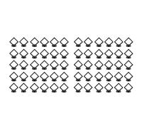 ISTOVO 60 Piezas Cajas Almacenamiento con Soporte para ExhibicióN Monedas Flotantes 3D para JoyeríA, Anillos, Pendientes, Medallas Monedas, Soporte para Medallas DesafíO A