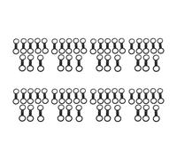 ISTOVO 64 Piezas Buceo Buceo Snorkel Silicona Snorkel MáScara Correa Correa Soporte Sujetador Clips Retenedor Accesorio Equipo Repuestos Accesorios Negro