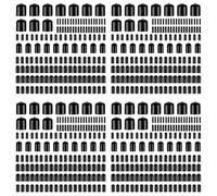 ISTOVO 640 Tapas de Extremo de Goma de Varios Tamaños, Tapas Protectoras de Rosca de Tornillo Flexibles, Tapas Redondas de Vinilo para Tornillos en 9 Tamaños