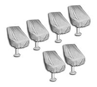 ISTOVO 6X Fundas para Asientos de, Pontón Impermeable Al Aire Libre Captain Boat Bench Silla Cubierta de Asiento
