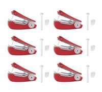 ISTOVO 6X Máquina de Coser A Mano Asequible Mini Máquina de Coser A Mano de Bolsillo Máquina de Coser Manual para Uso en Viajes en Casa