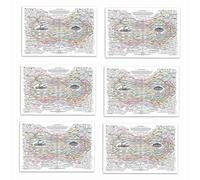 ISTOVO 6X Póster Web Curativo, Gráfico de Naturales, Lienzo, Arte de Pared, Póster Horizontal, Impresión de Carteles de Salud Mental