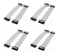 ISTOVO 8 Piezas Paso de 2,54 mm Conector de Cable Plano de 20 Pines F/F IDC