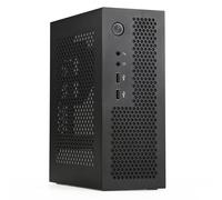 ISTOVO A09 HTPC Computer Case Mini ITX Gaming PC Chasis Desktop Chasis USB2.0 Computer Case Home Computer Case Black