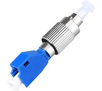 ISTOVO Adaptador de Localizador Visual de Fallas de 1 Pieza, Adaptador de Conector de Fibra óPtica HíBrido, Adaptador de Modo úNico 9/125 Um FC Macho una LC Hembra