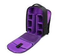 ISTOVO Bolsa para Cámara SLR Lente Digital Mochila para Fotografía Al Aire Libre Tela Impermeable Bolsa Multifunción de Gran Capacidad Púrpura