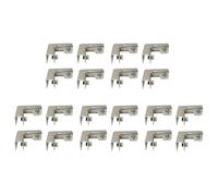 ISTOVO Clip de FijacióN de Vidrio Tipo L, 20 Uds., Conectores de Vidrio de 2 VíAs para Accesorios de Vidrio para Muebles de 6-10Mm