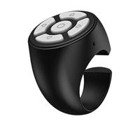 ISTOVO Control Remoto Bluetooth para Tabletas y Teléfonos Controlador de Cámara Temporizador Automático Pasador de Página de Redes Sociales Negro