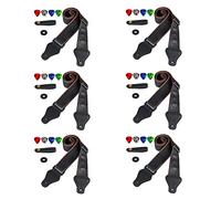 ISTOVO Correa de algodón con hebilla de junta de cabeza con correa de marinada pieza de instrumento de guitarra