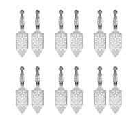 ISTOVO Cucharas de Absenta de 12 Piezas, Kit de Fabricación de Cucharas de Cócteles de Absenta de Acero Inoxidable Gotero Gótico para Fuente de Absenta