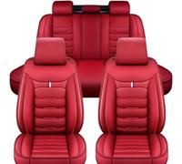 ISTOVO Cuero Fundas Asientos Coche para BMW 3 Series E90 2004-2013, Delanteros Y Traseros Impermeable Cómodo Protector Seat Interior Accesorios,C/Red